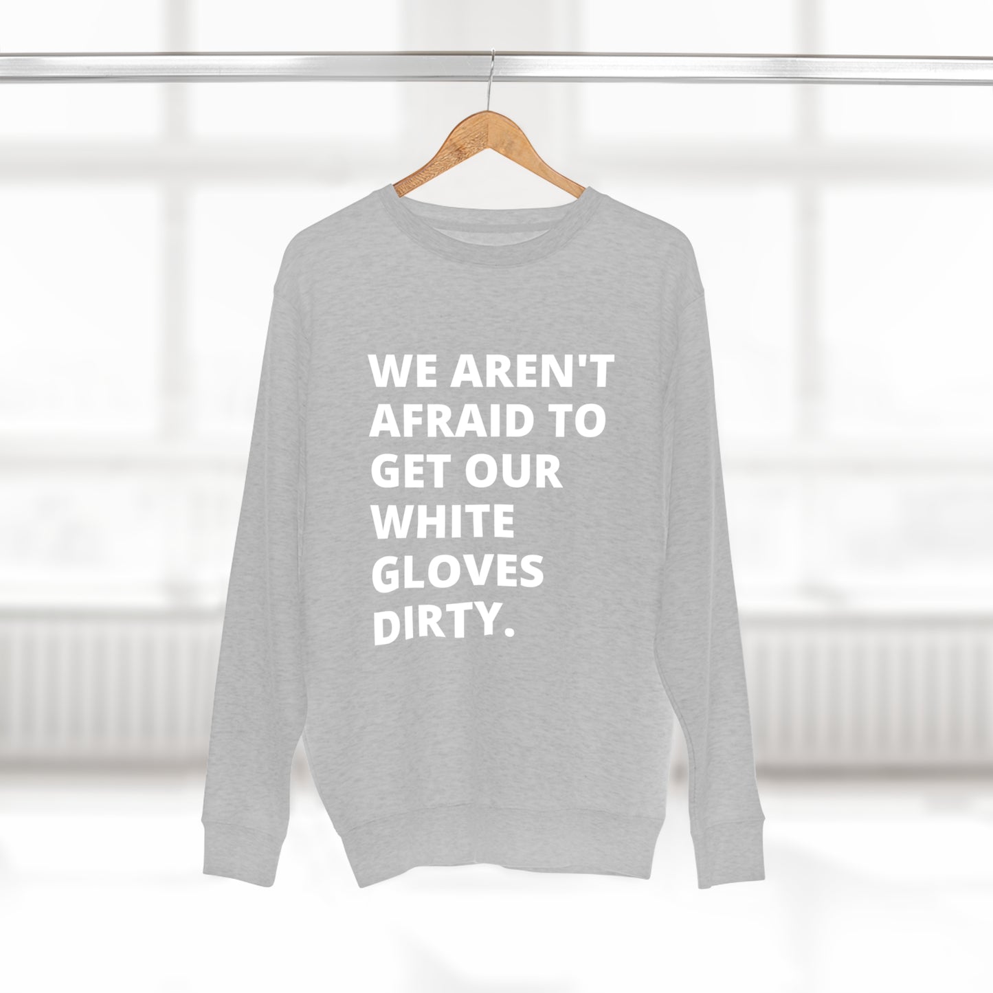 MoveIt® White Glove Crewneck Sweatshirt - Unisex