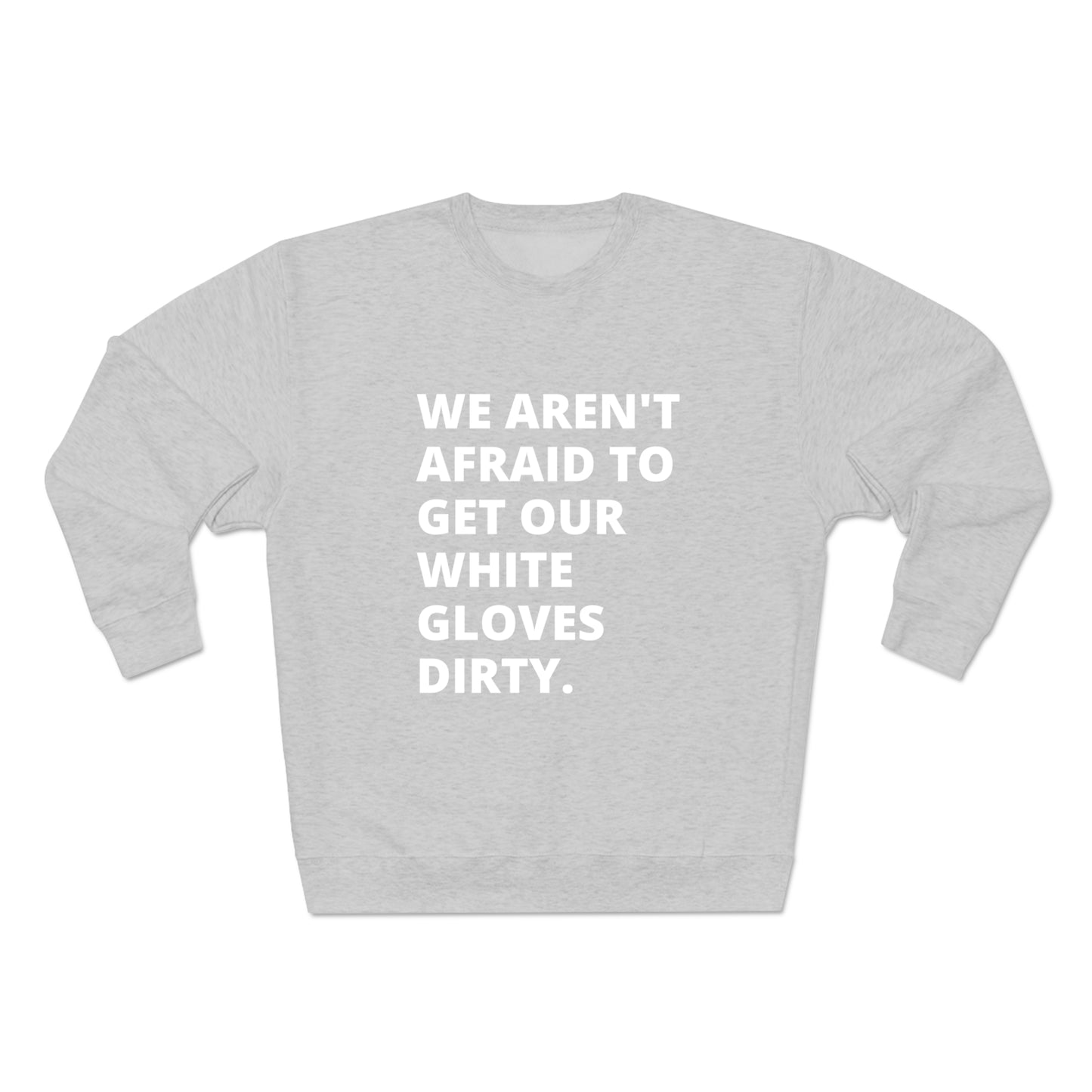 MoveIt® White Glove Crewneck Sweatshirt - Unisex