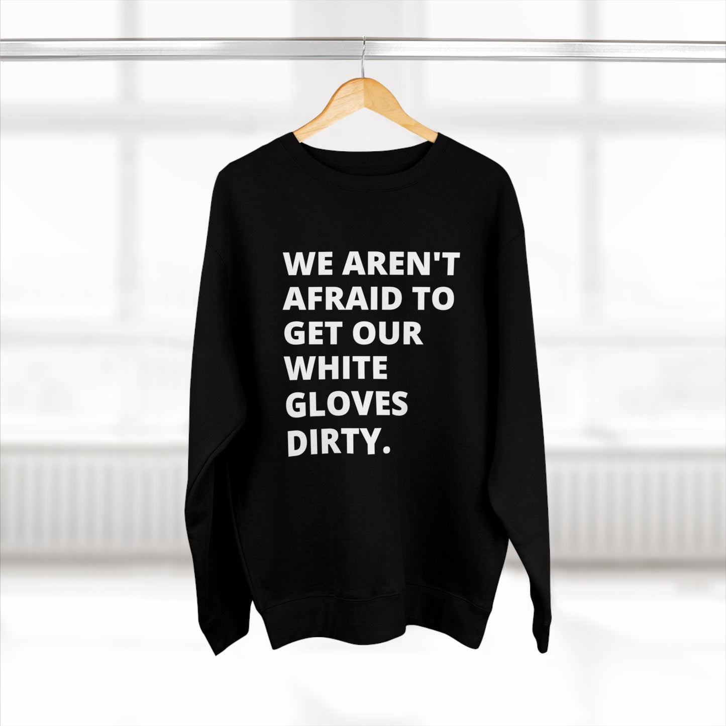 MoveIt® White Glove Crewneck Sweatshirt - Unisex