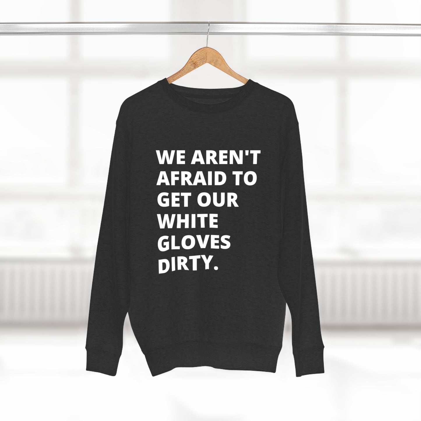 MoveIt® White Glove Crewneck Sweatshirt - Unisex