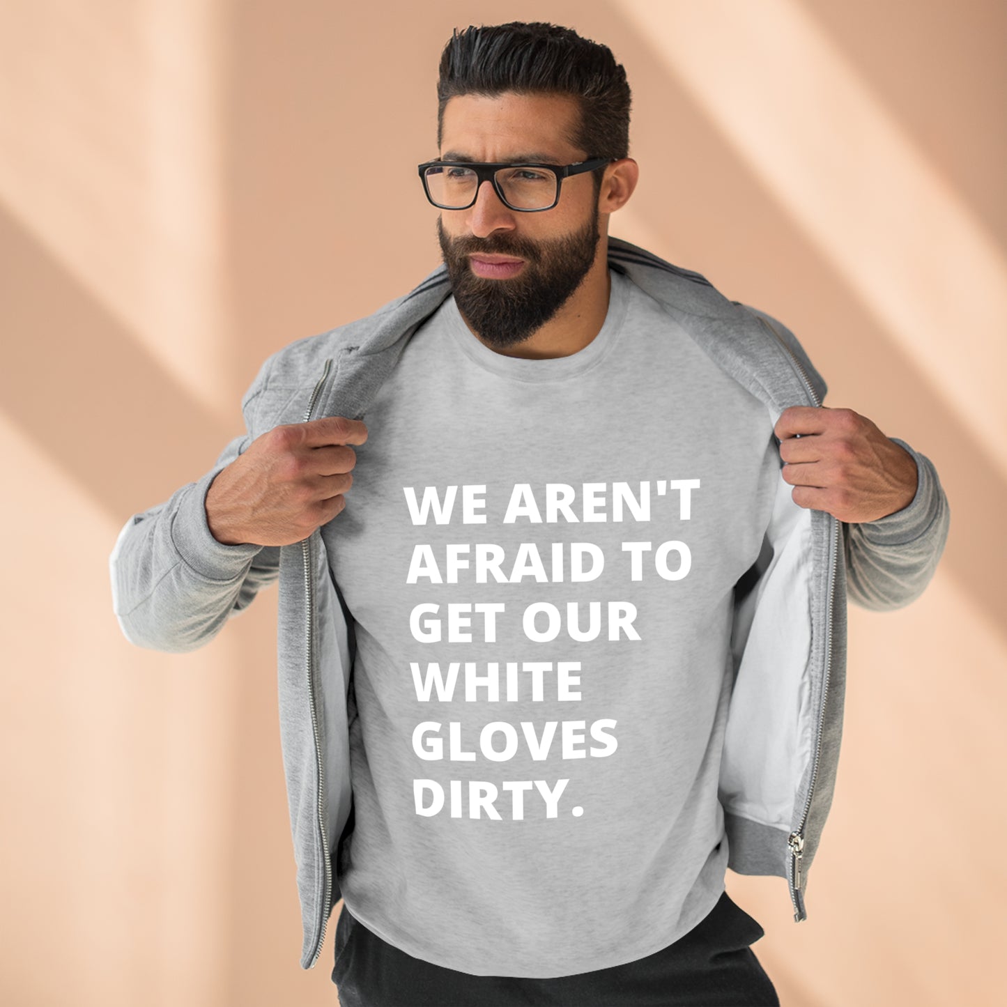 MoveIt® White Glove Crewneck Sweatshirt - Unisex