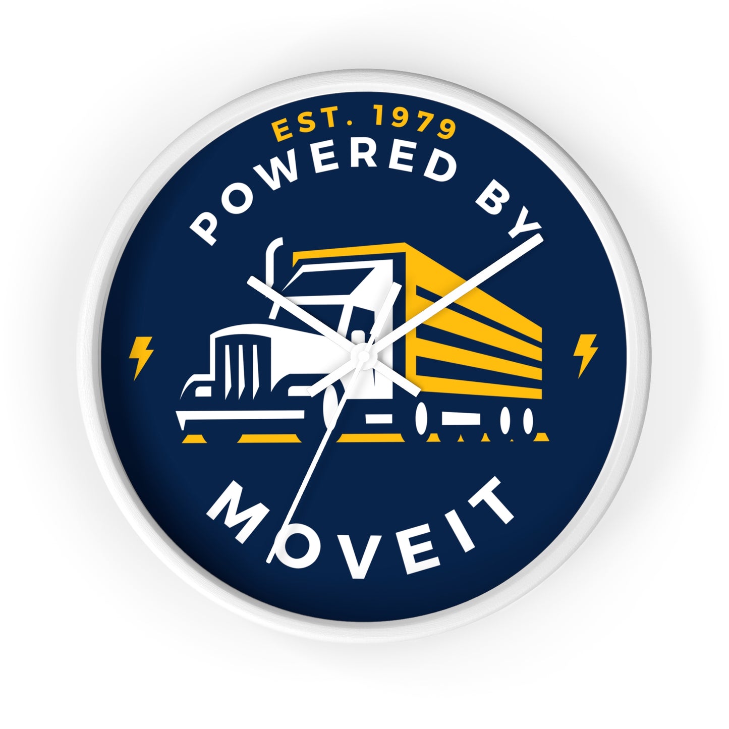 Powered By MoveIt® Wall Clock