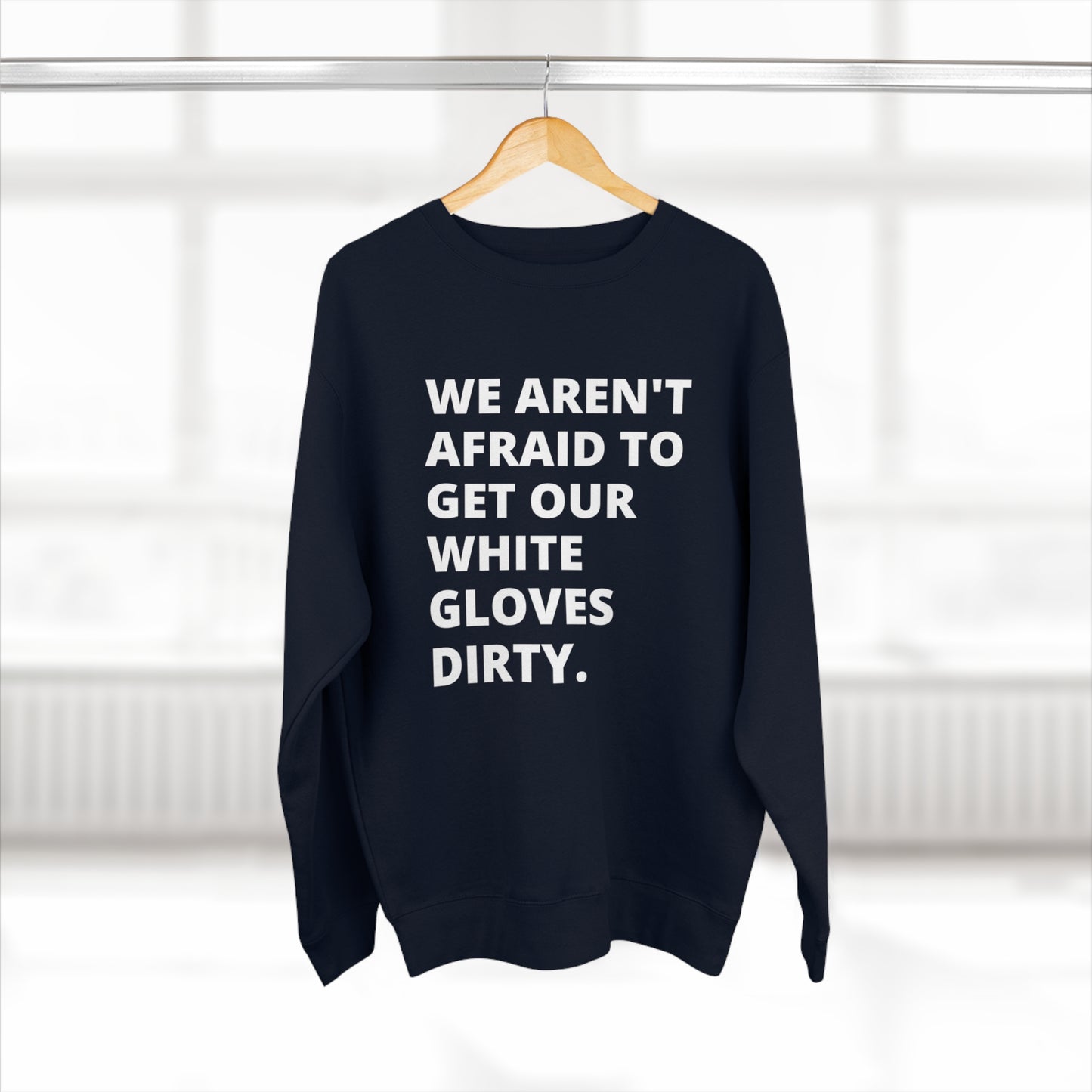 MoveIt® White Glove Crewneck Sweatshirt - Unisex