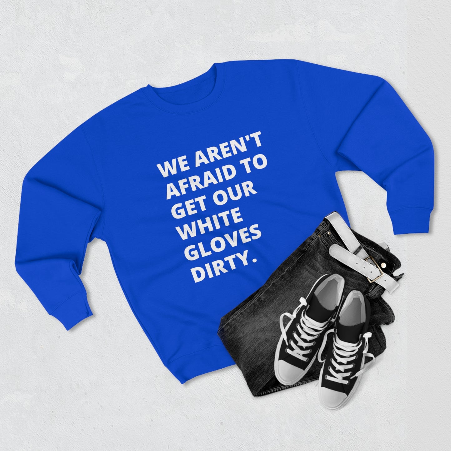 MoveIt® White Glove Crewneck Sweatshirt - Unisex