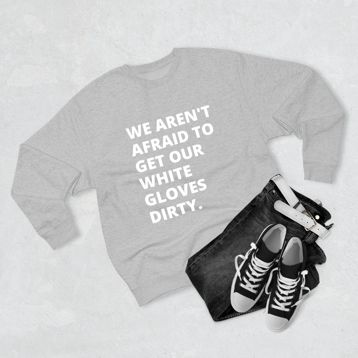 MoveIt® White Glove Crewneck Sweatshirt - Unisex