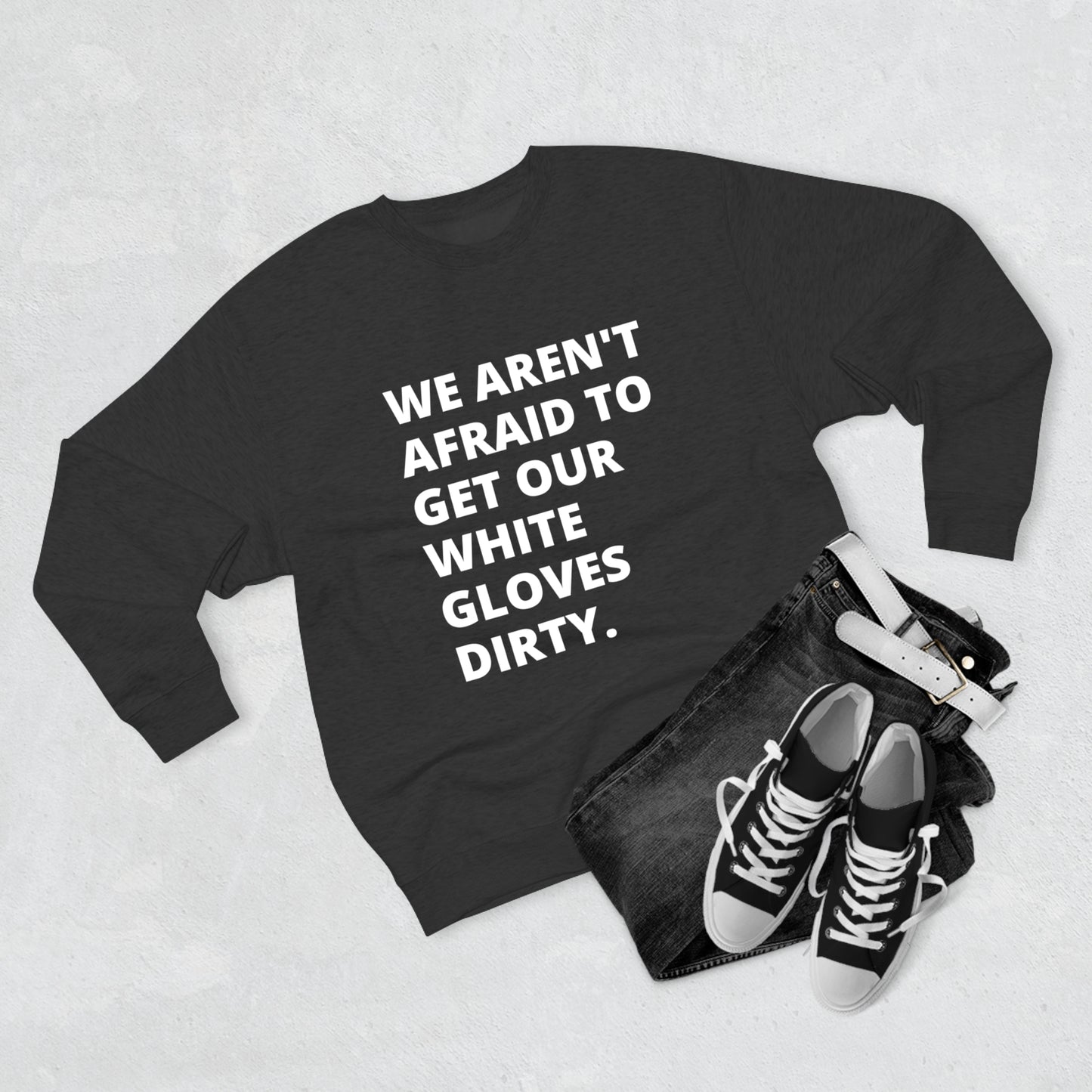 MoveIt® White Glove Crewneck Sweatshirt - Unisex